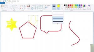 MS Paint Basic Tools #2 | MS Paint Shapes, Color, Custom Color, Outline, Fill | MS Paint Tutorial