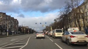 Москва, поездка по Енисейской улице.