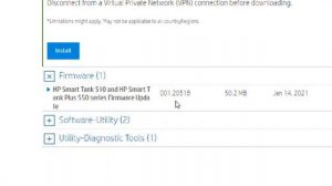 HP Smart Tank 515 firmware update