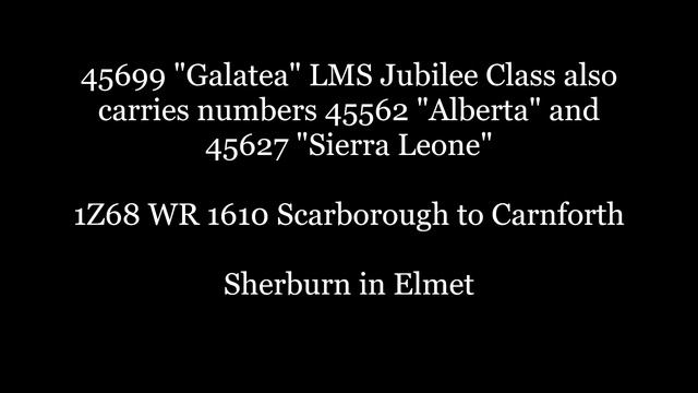 Scarborough Spa 030823 4599 Galatea, also carrying 45562 " Alberta" & 45627 "Sierra Leone" смотреть онлайн