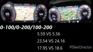 2021 AUDI A6 50 TDI QUATTRO 290PS VS 2021 AUDI A7 50 TDI SPORTBACK 286PS ACCELERATION 0-240KM/H
