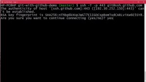 050 Checking your SSH connection with GitHub Lab