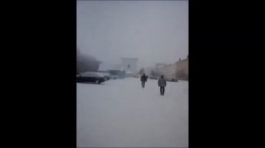 Snow Zaozersk  Murmansk. Снег в Заозёрске. Мурманск.