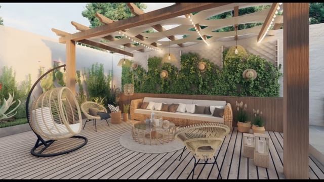 100 Patio Design Ideas 2023 Backyard Garden Landscaping ideas | Pergola Design House Rooftop Terrac смотреть онлайн