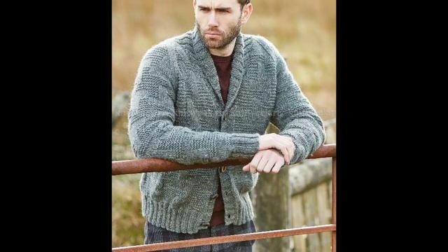 Идеи для вязания: мужские кардиганы - слайд шоу смотреть онлайн