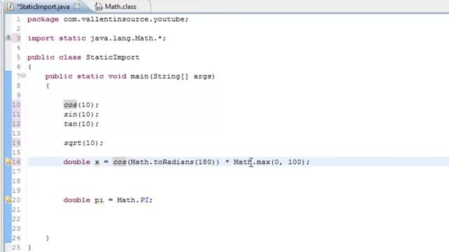 Java Tutorial - Static Import [60 Seconds] смотреть онлайн