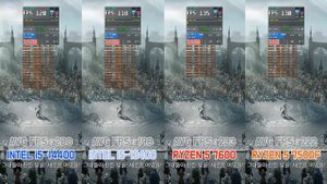INTEL i5 14400 vs 13400 vs RYZEN 5 7600 vs 7500F with RTX 4090 (7 Games / FHD / 1080p)