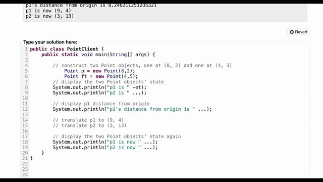 Java Practice It | Self-Check 8.16 PointClient | classes, object, points смотреть онлайн