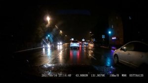 AdvoCam FD Black III GPS+ГЛОНАСС. Город  Ночь  Дождь.