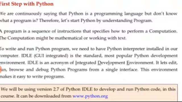 Python-Introduction to Python  Class IP -Python Tutorial