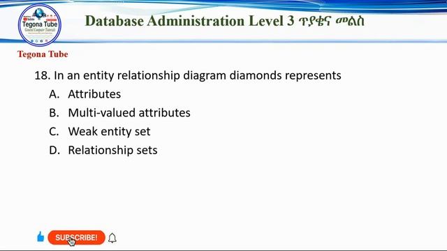 Database Administrator COC Level 3 Theory Exam 1 смотреть онлайн