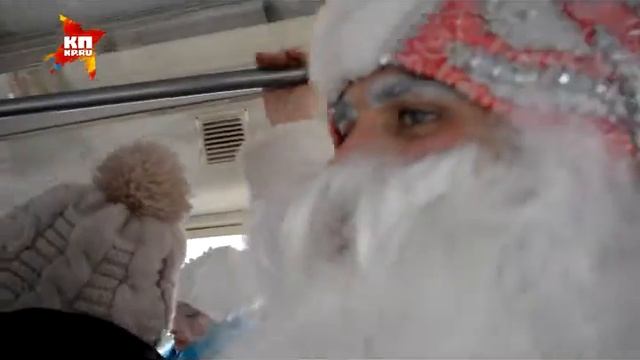 Деды Морозы в трамвае Кемерово смотреть онлайн