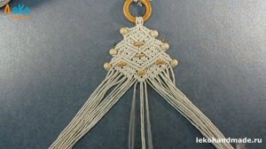 Новогоднее макраме. Как сплести елочку. Мастре-класс.