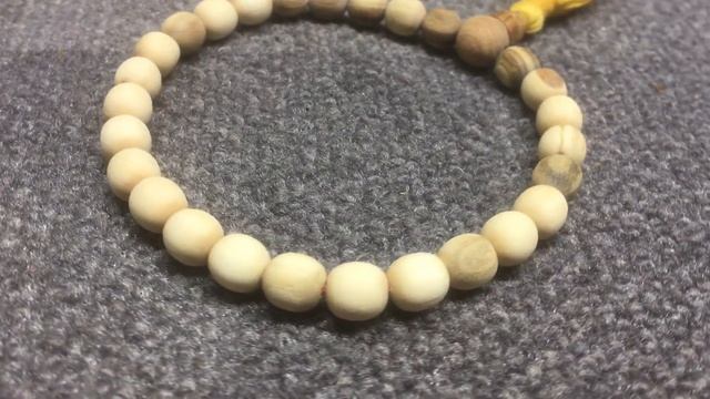 Чётки из сливы, 27 бусин, d~8 мм, L~12 см, четки, мала, медитация, Будда, Хенд мейд, Hand made.