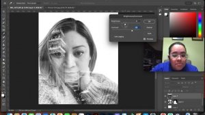 Creating a double exposure photo post processing