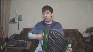 Белым снегом на гармони. Гармонист Дмитрий