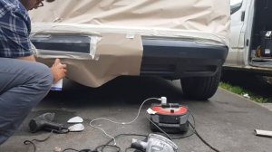 Skoda Karoq 2018  rear bumper repair