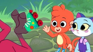 Baboo makes fart sounds with a Whoopee Cushion | Club Baboo