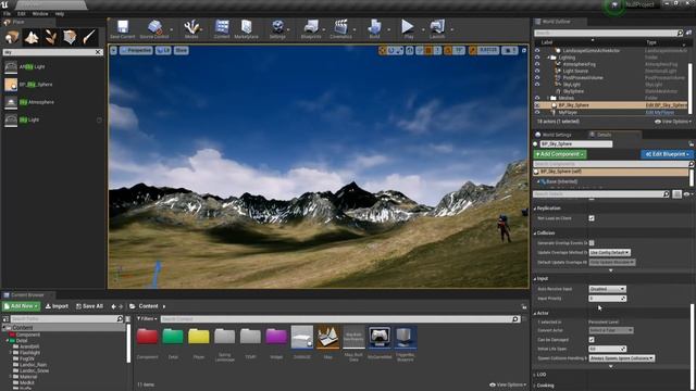 UE4 Солнце, небо и свет с небес смотреть онлайн