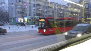 Поездка на трамвае 71-407-01 № 1114 по маршруту №4 в Казани . (13.01.2022)