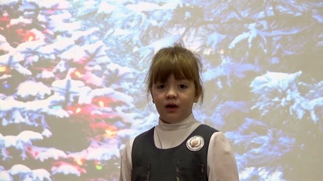 Коунева Мария читает стихотворение А. Фета "Мама, глянь-ка из окошка!" смотреть онлайн