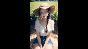 Ai Art Girls. Девушке на ферме