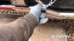 Устанавливаю отбойник на бампер !!! Хино Ренжер