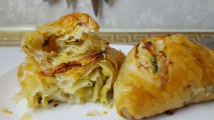Постные Плацинды из вытяжного теста, цыганка готовит. Тесто Фило.Gipsy cuisine.