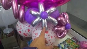 Фольгированая цифра на подставке из шаров!!! Foil figure on a stand made of balloons !!!