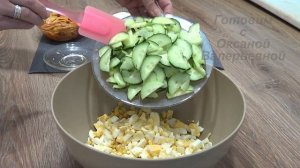 Острый салат с китайскими грибами. Готовим с Оксаной Валерьевной.