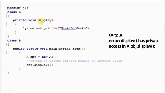Access Modifiers in Java | GeeksforGeeks смотреть онлайн
