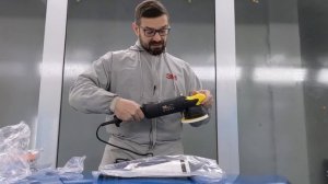 Полировальная машинка для детейлинга. Эксцентриковая 15 мм. Farecla G PLUS DUAL ACTION. Распаковка.