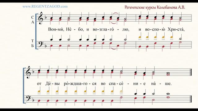 Глас 8, песнь 2, ирмос: "Вонми, Небо" смотреть онлайн