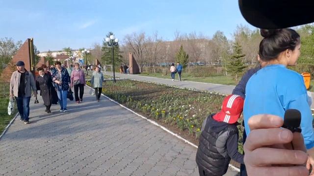 ПЕТРОПАВЛОВСК парк ПОБЕДЫ 9 мая КАЗАХСТАН смотреть онлайн