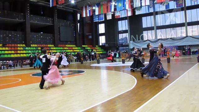 Медленный вальс (D класс Юниоры 2+1 ST) 21.04.2018 Танцующий мир - 2019 смотреть онлайн