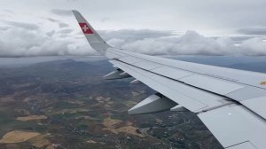 SWISS A321neo Cloudy landing in Malaga Airport (AGP)