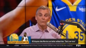 The HERD | Colin REACT to Durant disputes idea Warriors are better without him: "That's not facts"