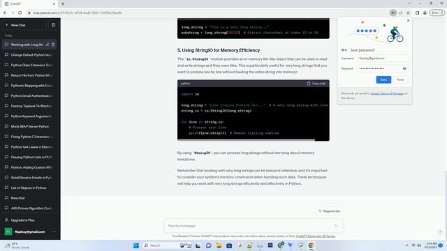 How to work with very long strings in Python
