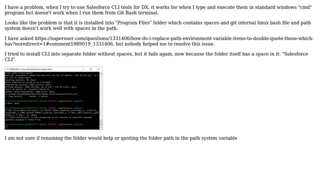 Salesforce: Salesforce CLI tools do not work together with Git Bash on Windows смотреть онлайн