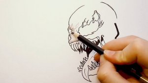 Как Нарисовать Венома! Рисуем Простым Карандашом! Легко и Просто!