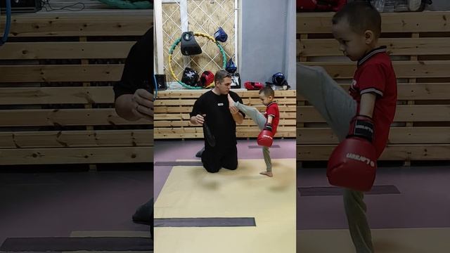 Учим ЛЕГКО удары ногами. Фронт-кик с первого раза.?? #силамышц#кикбоксинг#спорт#дети