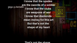 Shape of my heart Karaoke Piano