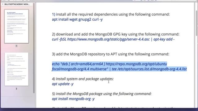 LEARN HOW TO DEPLOY A SECURE MONGODB NOSQL DATABASE SERVER ON LINUX UBUNTU 20.04 LTS ON AWS смотреть онлайн