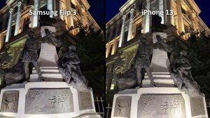 Samsung Z flip 3 vs iPhone 13 Camera Test ?