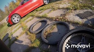 Покатушки на мопеде, замена покрышки на мопеде DELTA