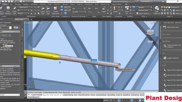 Auto CAD Plant 3D - Pipe routine.2 смотреть онлайн