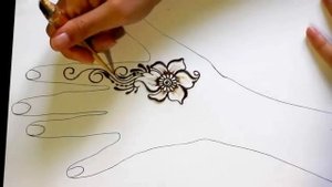 Мехенди для начинающих или как нарисовать перо / Обучение мехенди