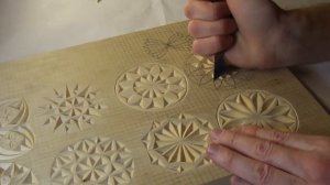 Геометрическая резьба по дереву. Урок 24 (geometric wood carving)