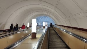 Эскалатор со станции метро Павелецкая-кольцевая и наземный вестибюль Павелецкая-кольцевая #metro