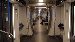 Поездка на метропоезде Москва 81-765 в Казанском Метро новый поезд 20.04.2022